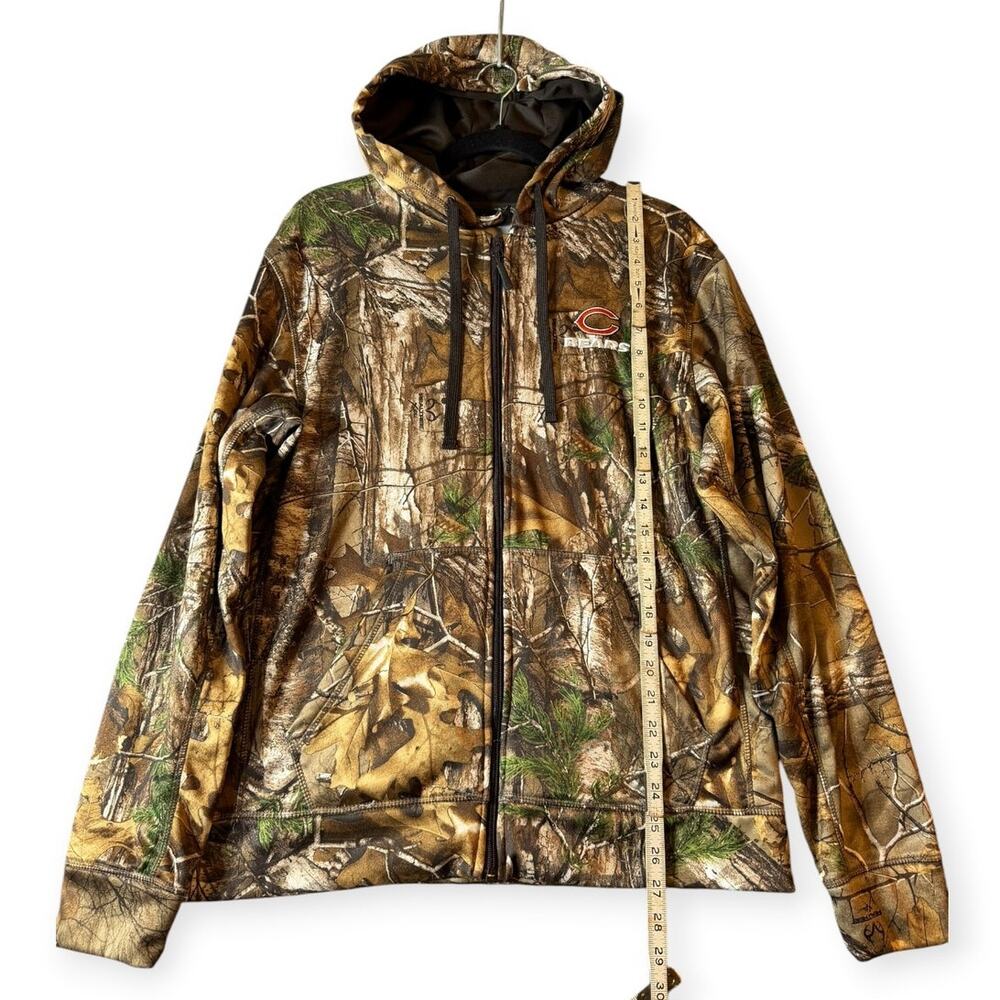 Dunbrooke Realtree Chicago Bears Full Zip Hoodie, Men's M